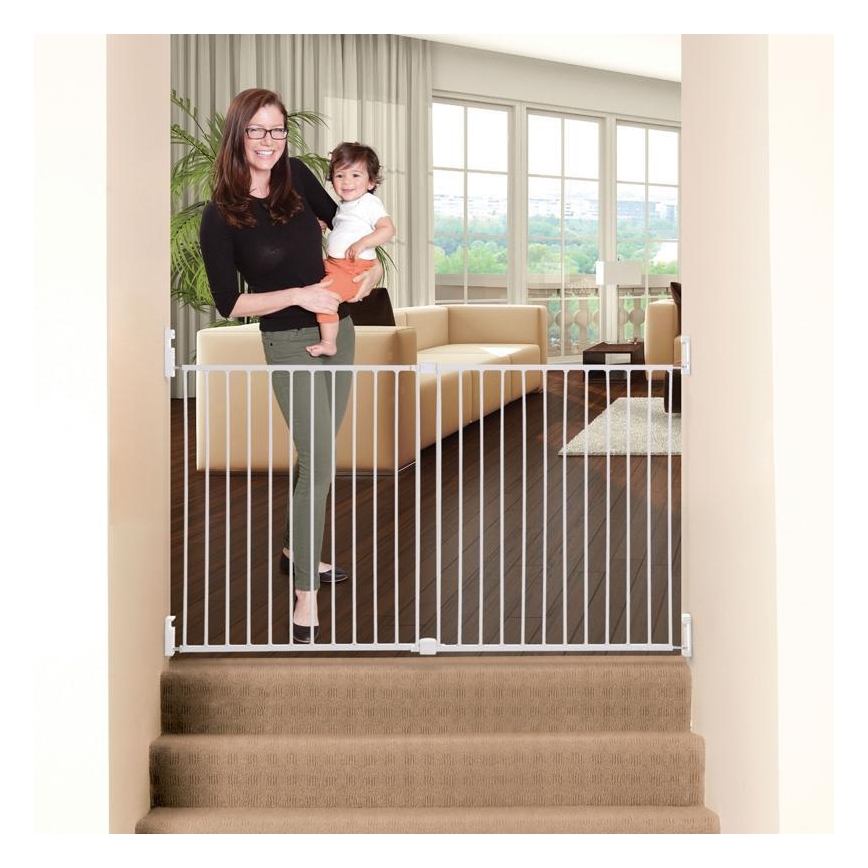 Dreambaby - Varnostna pregrada BROADWAY 76-134,5 cm bela