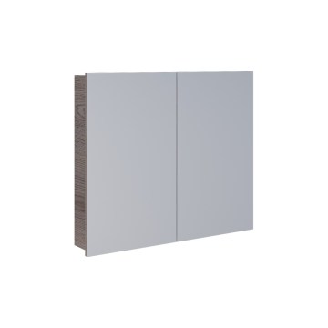 Dřevojas - Kopalniška omarica z ogledalom NEXI 80 x 68 cm v barvi temnega hrasta