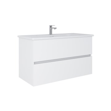 Dřevojas - Kopalniška omarica z umivalnikom BANO 100x47 cm bela