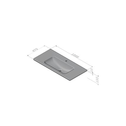 Dřevojas - Kopalniška omarica z umivalnikom BANO 100x47 cm hrast/bela