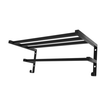 Držalo za brisače za kopalniški radiator HF SHEFFIELD 52x25,6 cm črno