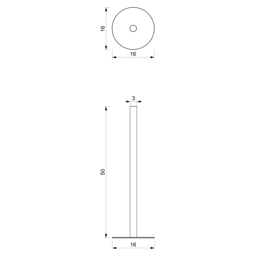 Držalo za toaletni papir 51 cm črno