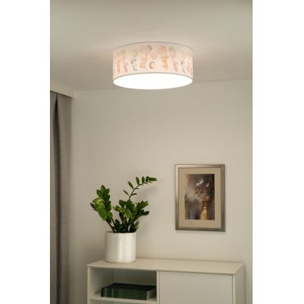 Duolla - LED Otroška stropna svetilka CORTINA LED/26W/230V pr. 40 cm 4000K