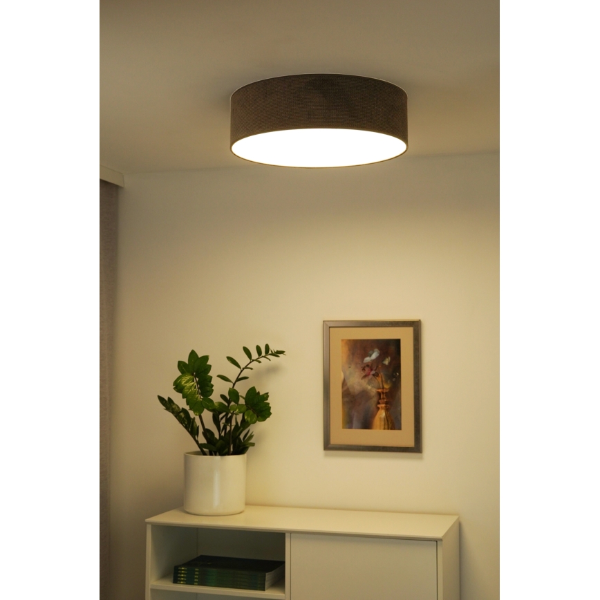 Duolla - LED Stropna svetilka CORTINA LED/26W/230V pr. 30 cm 4000K rjava