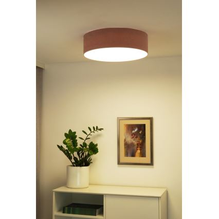 Duolla - LED Stropna svetilka CORTINA LED/26W/230V pr. 30 cm 4000K roza