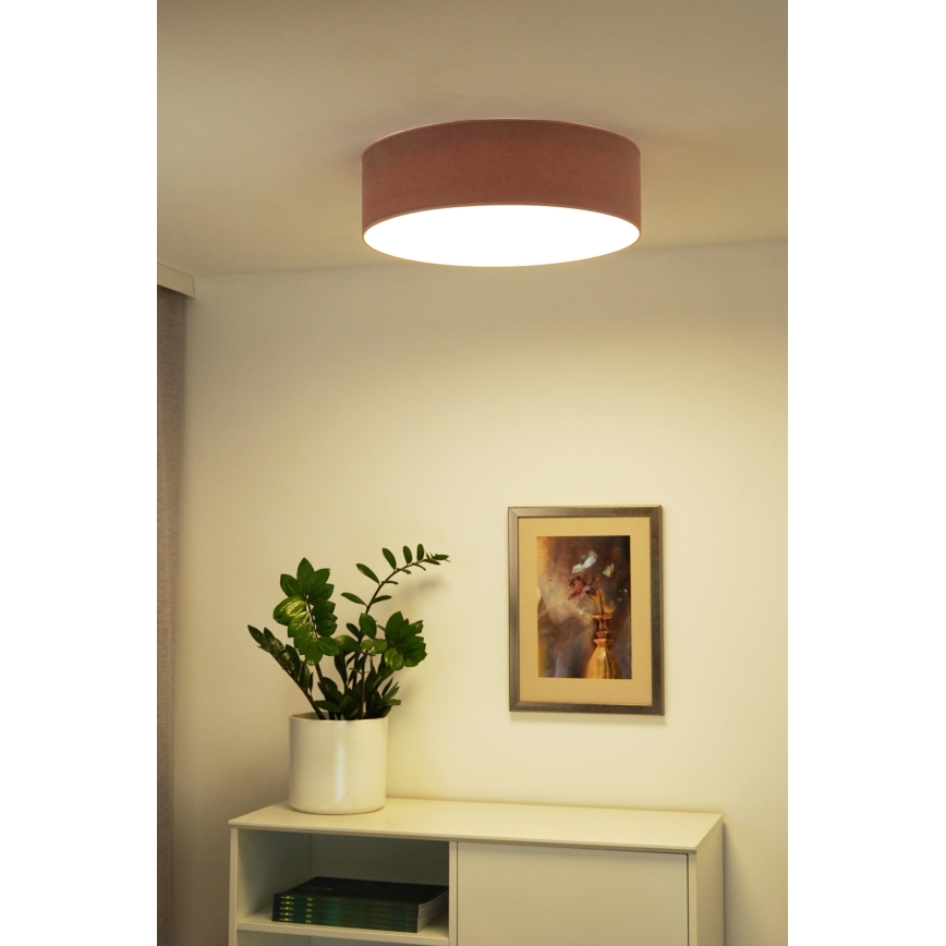 Duolla - LED Stropna svetilka CORTINA LED/26W/230V pr. 30 cm 4000K roza