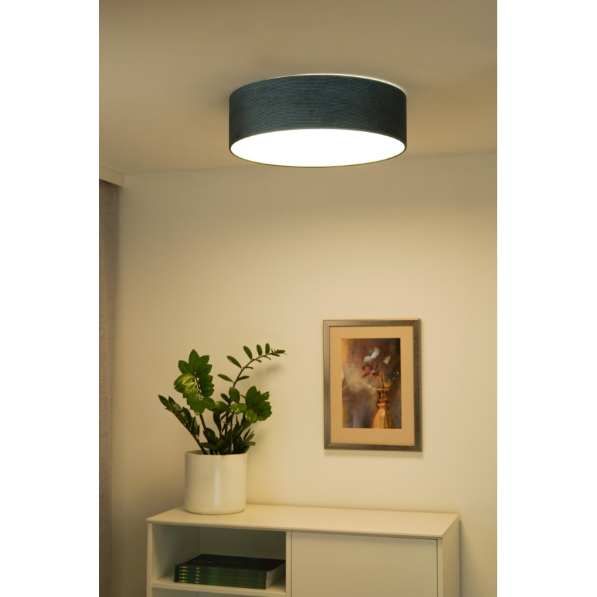 Duolla - LED Stropna svetilka CORTINA LED/26W/230V pr. 30 cm 4000K turkizna