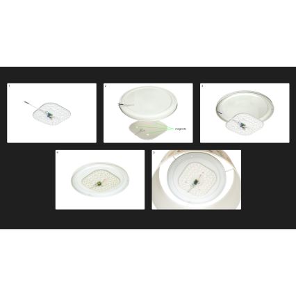Duolla - LED Stropna svetilka CORTINA LED/26W/230V pr. 30 cm 4000K turkizna