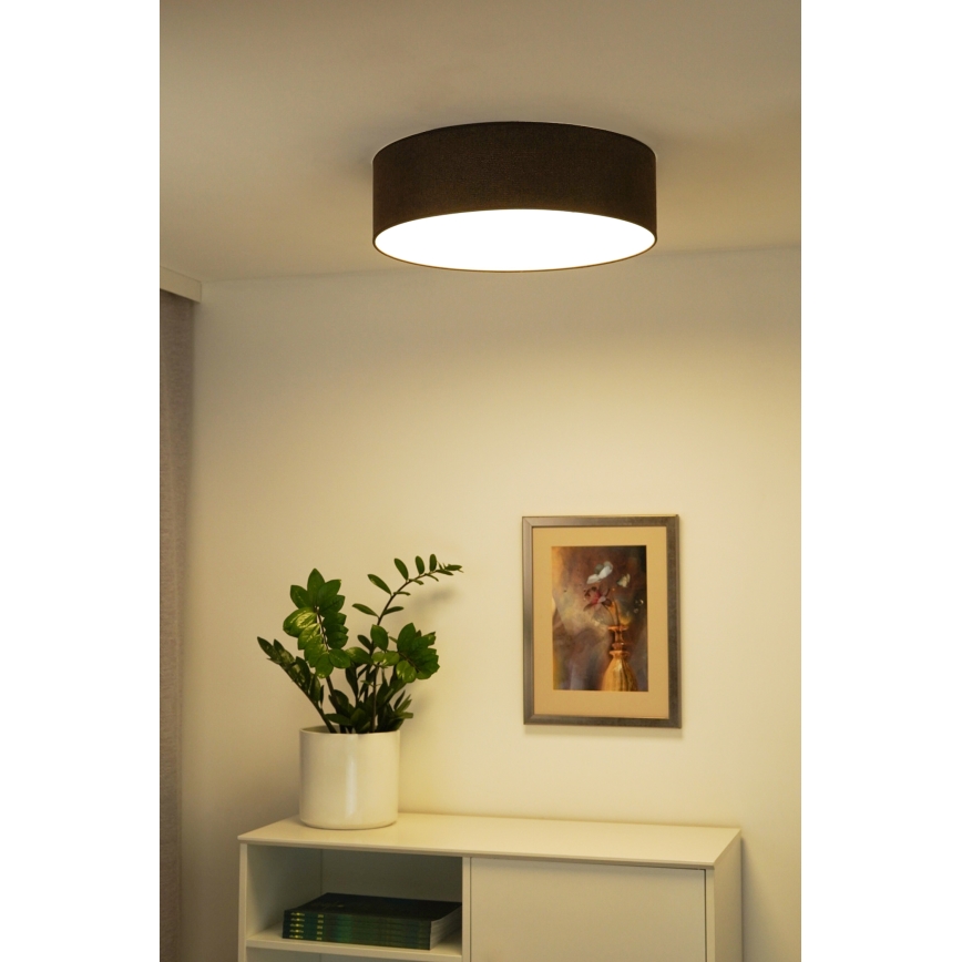 Duolla - LED Stropna svetilka CORTINA LED/26W/230V pr. 45 cm 4000K rjava