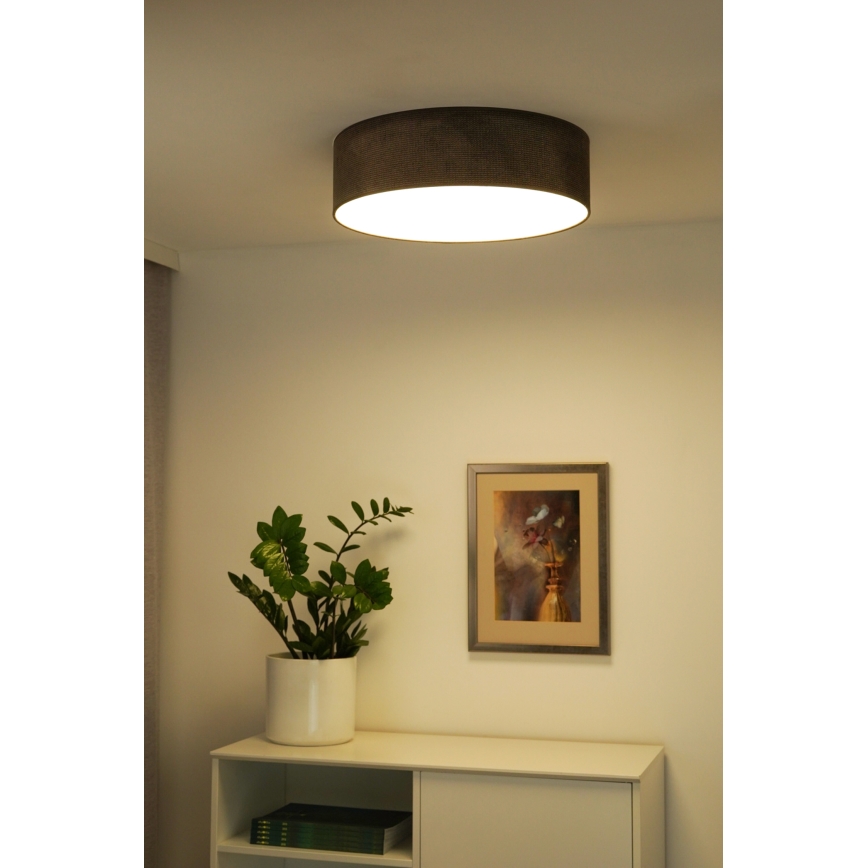 Duolla - LED Stropna svetilka CORTINA LED/26W/230V pr. 45 cm 4000K rjava