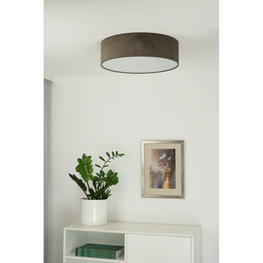 Duolla - LED Stropna svetilka CORTINA LED/26W/230V pr. 45 cm 4000K rjava
