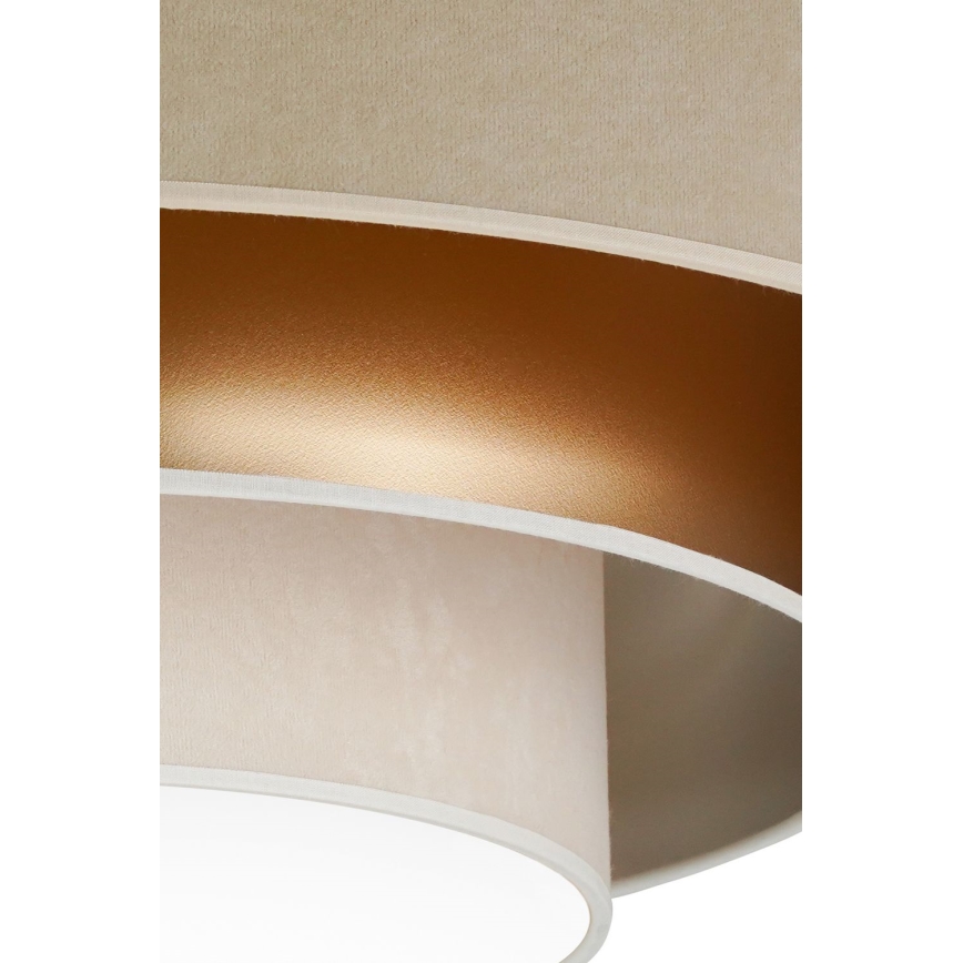 Duolla - LED Stropna svetilka LUNETA LED/26W/230V pr. 60 cm 4000K bež/zlata/krem barva