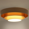 Duolla - LED Stropna svetilka LUNETA LED/26W/230V pr. 60 cm 4000K bež/zlata/krem barva