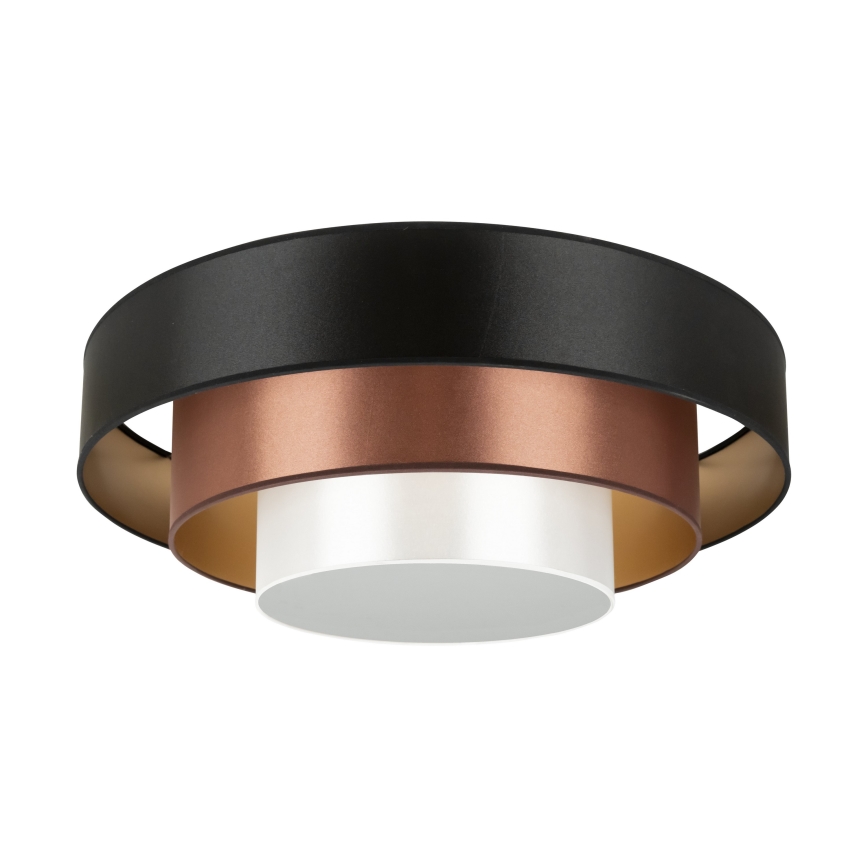 Duolla - LED Stropna svetilka LUNETA LED/26W/230V pr. 60 cm 4000K črna/baker/bela