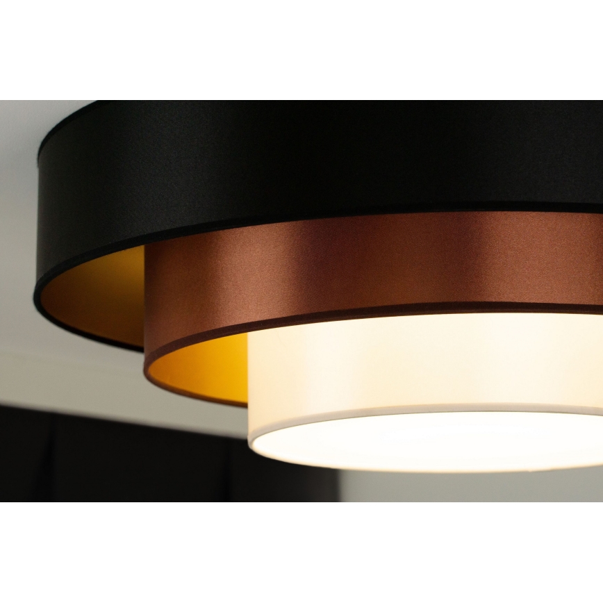Duolla - LED Stropna svetilka LUNETA LED/26W/230V pr. 60 cm 4000K črna/baker/bela