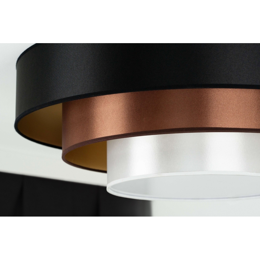 Duolla - LED Stropna svetilka LUNETA LED/26W/230V pr. 60 cm 4000K črna/baker/bela