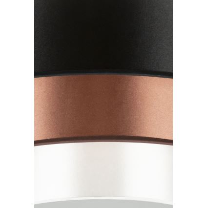 Duolla - LED Stropna svetilka LUNETA LED/26W/230V pr. 60 cm 4000K črna/baker/bela