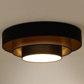 Duolla - LED Stropna svetilka LUNETA LED/26W/230V pr. 60 cm 4000K črna/zlata