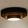 Duolla - LED Stropna svetilka LUNETA LED/26W/230V pr. 60 cm 4000K črna/zlata