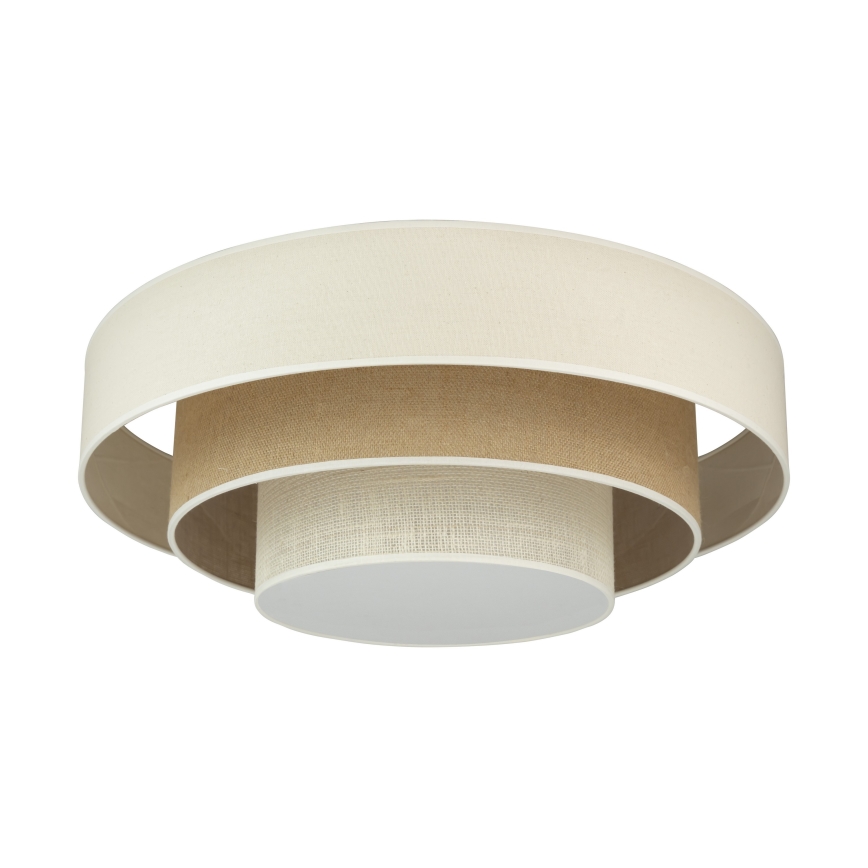 Duolla - LED Stropna svetilka LUNETA LED/26W/230V pr. 60 cm 4000K krem barva/rjava