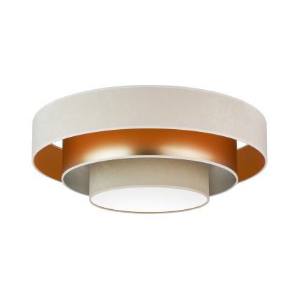 Duolla - LED Stropna svetilka LUNETA LED/26W/230V pr. 60 cm 4000K krem barva/zlata/bež