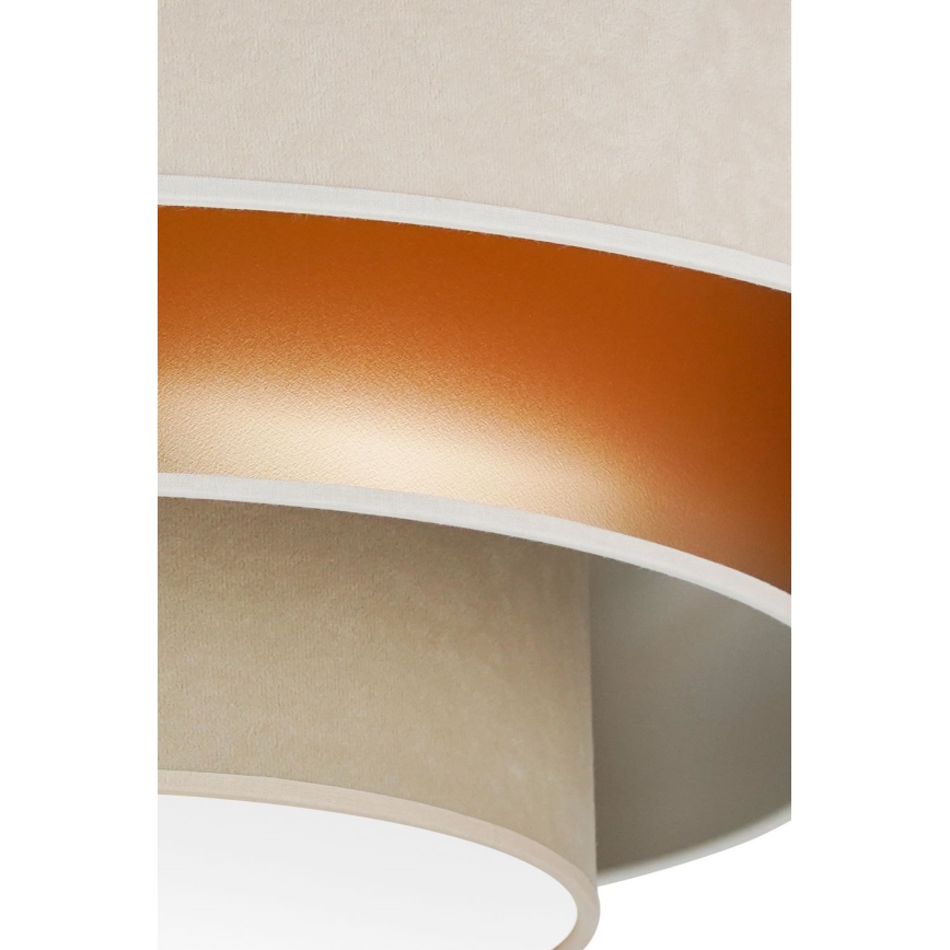 Duolla - LED Stropna svetilka LUNETA LED/26W/230V pr. 60 cm 4000K krem barva/zlata/bež
