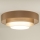 Duolla - LED Stropna svetilka LUNETA LED/26W/230V pr. 60 cm 4000K rjava/zlata/bela