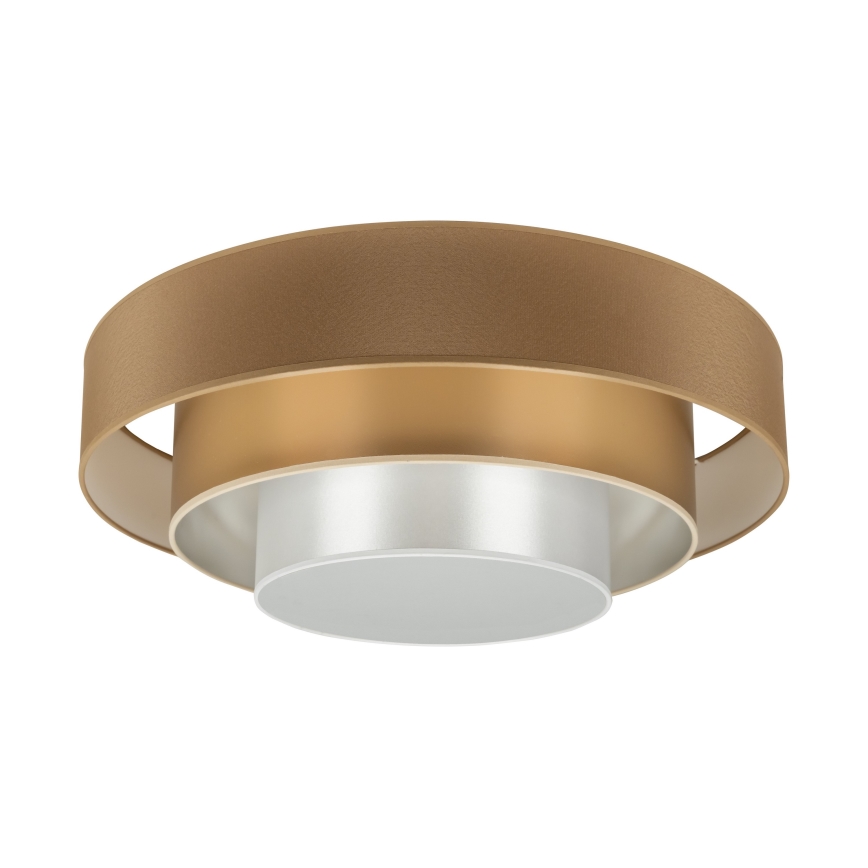Duolla - LED Stropna svetilka LUNETA LED/26W/230V pr. 60 cm 4000K rjava/zlata/bela