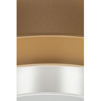Duolla - LED Stropna svetilka LUNETA LED/26W/230V pr. 60 cm 4000K rjava/zlata/bela