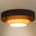 Duolla - LED Stropna svetilka LUNETA LED/26W/230V pr. 60 cm 4000K rjava/zlata/krem barva