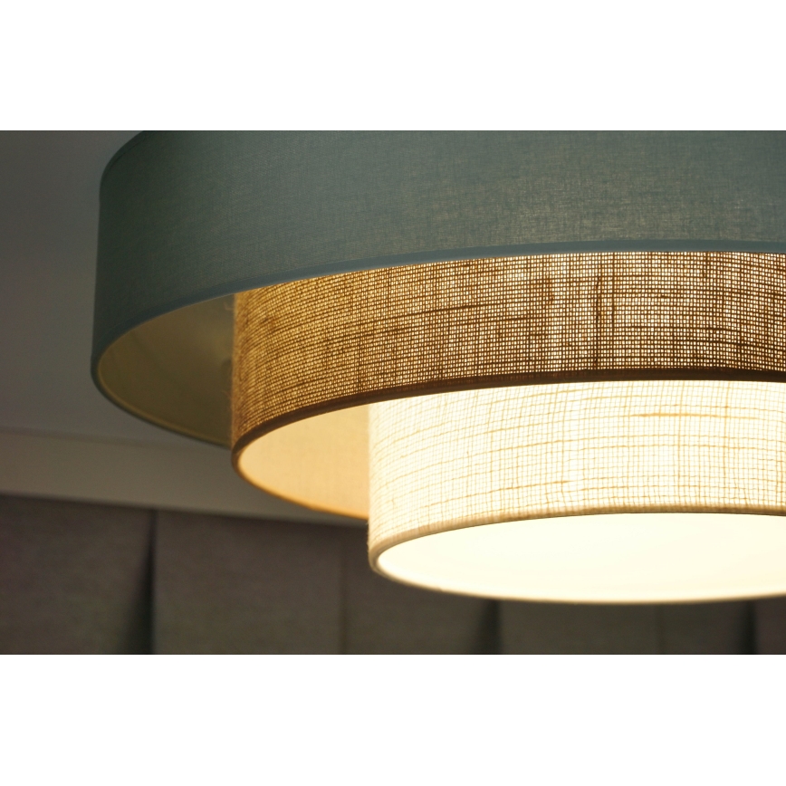 Duolla - LED Stropna svetilka LUNETA LED/26W/230V pr. 60 cm 4000K turkizna/bež/krem barva