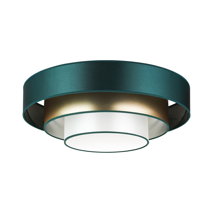 Duolla - LED Stropna svetilka LUNETA LED/26W/230V pr. 60 cm 4000K zelena/zlata/bela