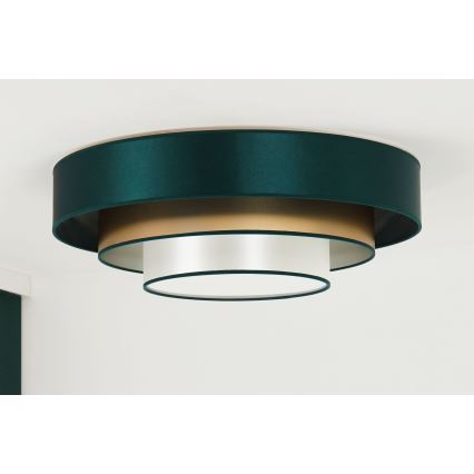 Duolla - LED Stropna svetilka LUNETA LED/26W/230V pr. 60 cm 4000K zelena/zlata/bela