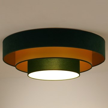 Duolla - LED Stropna svetilka LUNETA LED/26W/230V pr. 60 cm 4000K zelena/zlata
