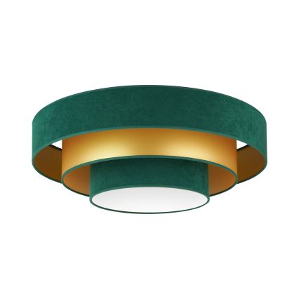Duolla - LED Stropna svetilka LUNETA LED/26W/230V pr. 60 cm 4000K zelena/zlata