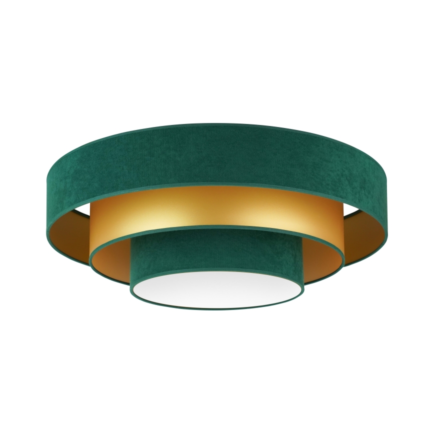 Duolla - LED Stropna svetilka LUNETA LED/26W/230V pr. 60 cm 4000K zelena/zlata