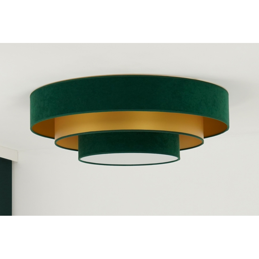 Duolla - LED Stropna svetilka LUNETA LED/26W/230V pr. 60 cm 4000K zelena/zlata
