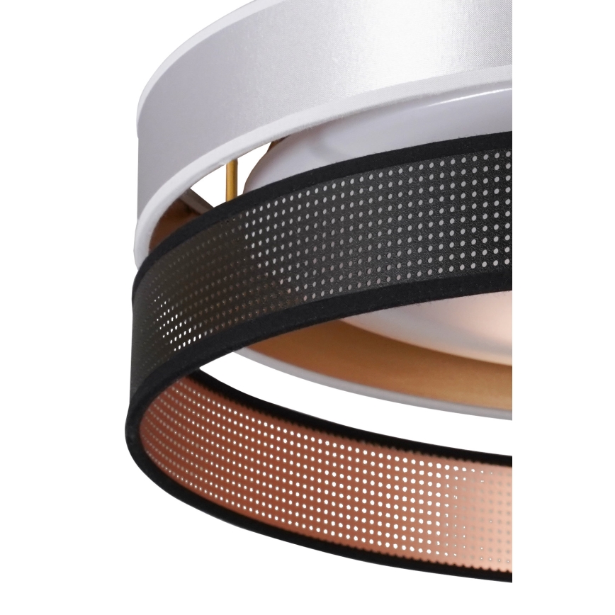 Duolla - LED Stropna svetilka ROLLER DUO SHINY LED/24W/230V pr. 45 cm srebrna/črna