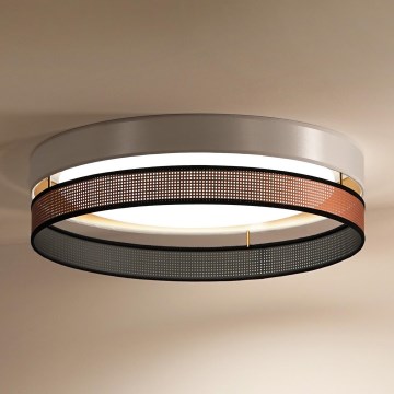 Duolla - LED Stropna svetilka ROLLER DUO SHINY LED/24W/230V pr. 45 cm bela/baker