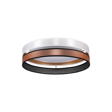 Duolla - LED Stropna svetilka ROLLER DUO SHINY LED/24W/230V pr. 45 cm bela/baker