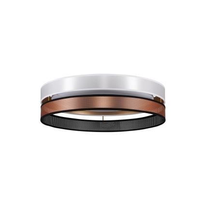 Duolla - LED Stropna svetilka ROLLER DUO SHINY LED/24W/230V pr. 45 cm bela/baker