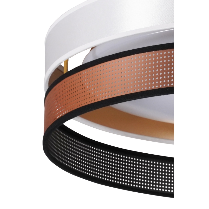 Duolla - LED Stropna svetilka ROLLER DUO SHINY LED/24W/230V pr. 45 cm bela/baker