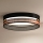 Duolla - LED Stropna svetilka ROLLER DUO SHINY LED/24W/230V pr. 45 cm črna/baker