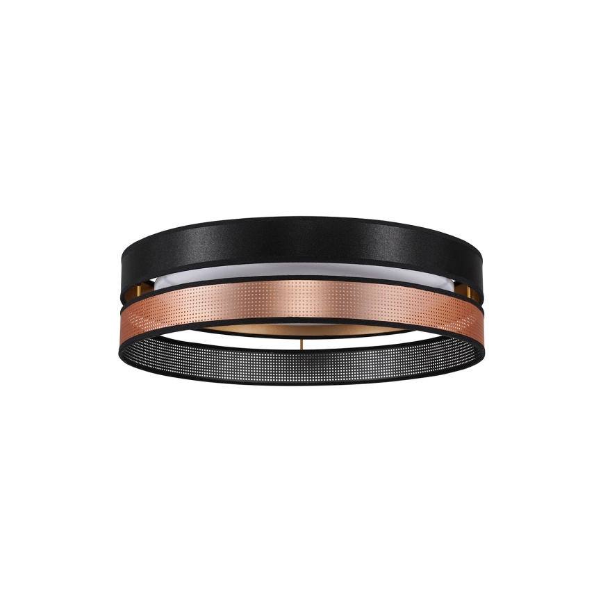 Duolla - LED Stropna svetilka ROLLER DUO SHINY LED/24W/230V pr. 45 cm črna/baker
