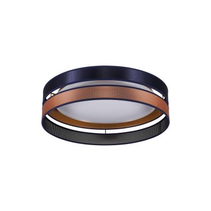 Duolla - LED Stropna svetilka ROLLER DUO SHINY LED/24W/230V pr. 45 cm modra/baker