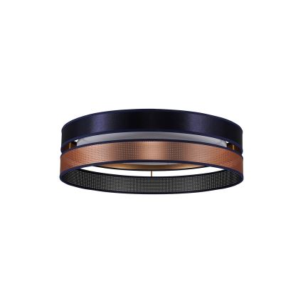 Duolla - LED Stropna svetilka ROLLER DUO SHINY LED/24W/230V pr. 45 cm modra/baker