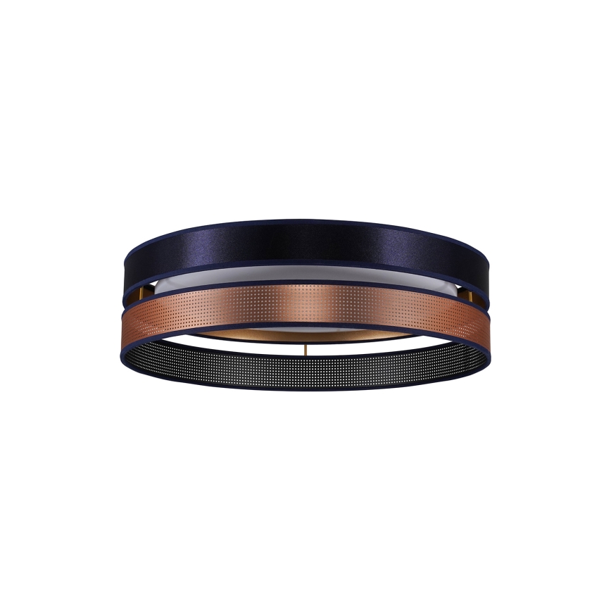 Duolla - LED Stropna svetilka ROLLER DUO SHINY LED/24W/230V pr. 45 cm modra/baker