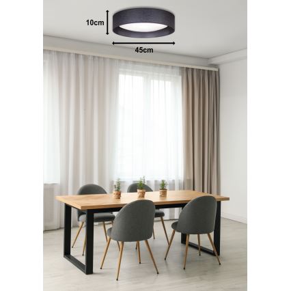 Duolla - LED Stropna svetilka ROLLER LED/24W/230V pr. 45 cm antracit
