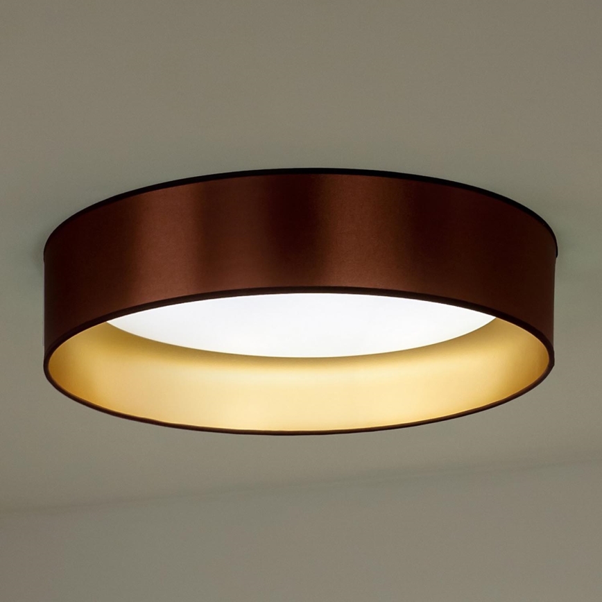 Duolla - LED Stropna svetilka ROLLER LED/24W/230V pr. 45 cm baker/zlata