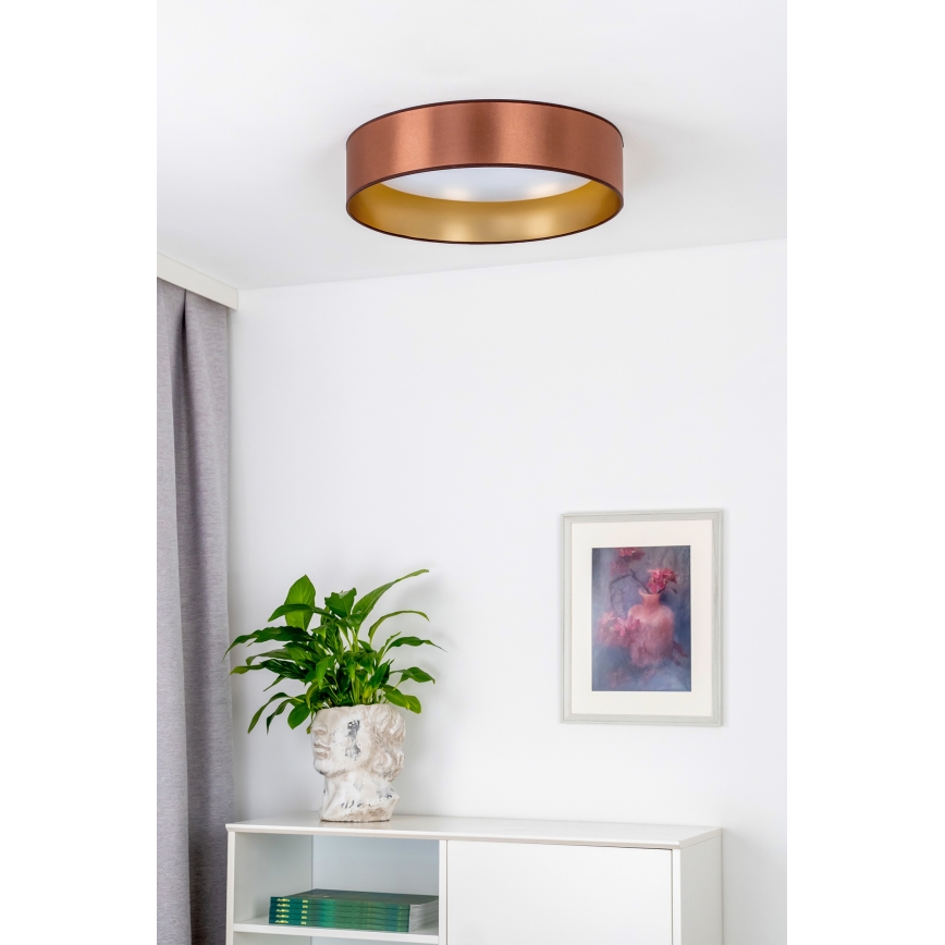 Duolla - LED Stropna svetilka ROLLER LED/24W/230V pr. 45 cm baker/zlata